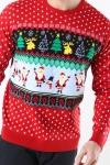 Only & Sons Xmas 7 Funny Top Tricot Pompeian Red