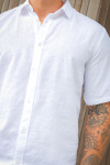 ONLY & SONS Caiden SS Linen Shirt White