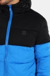 Urban Classics TB2425 Hooded 2-Tone Puffer Veste Bright Blue/Black