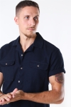Only & Sons Andrew Waffle Chemises S/S Dark Navy