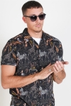 Only & Sons Gabrial S/S Animal Viscose Chemises Black/Zoo Print