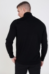 Selected Merino Rullekrave Tricot Black