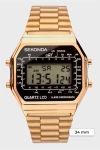 Sekonda 1817 Classic Gold Plated Bracelet Digital Montres