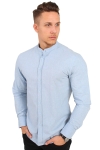 Clean Cut Rooney Flannel Henley Chemises Light Blue