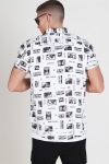 Only & Sons Oliver SS Printed Chemises White