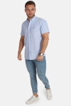 Kronstadt Johan Oxford Stripe S/S Chemises Navy