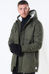 Only & Sons Yanick Teddy Hood Parka Veste Olive Night