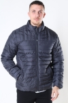 Only & Sons Paul Quilted Highneck Veste Grey Pinstripe