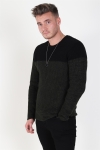 Only & Sons Sato 5 Colorblock Crew Neck Tricot Rosin