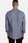 Only & Sons Luke LS Linen Mandarine Chemises Dress Blues