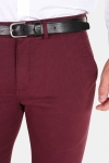 Kronstadt Daniel Stretch Chino Pantalon Dark Bordeaux