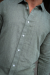 ONLY & SONS Caiden LS Linen Shirt Swamp