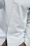 Selected Slim Sun Linen Shirt LS Iceberg Green / White