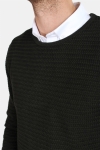 Clean Cut Aberdeen Crew Neck Tricot Dark Green Melange