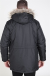 Solid Decker Parka Veste Black