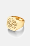Northern Legacy Vegvisir Anneau Gold