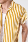 Only & Sons Wayne Striped Viscose Chemises Golden Spice