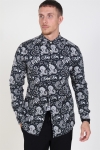 Only & Sons Frederik L/S Paisley Stretch Chemises Black
