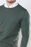 Clean Cut Copenhagen Merino Wool Crew Tricot Army Melange