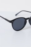 Fashion 1381 Panto Black des lunettes de soleil Grey Lens