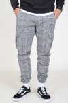 Urban Classics Glencheck Cargo Pantalon White/Black