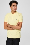 Selected Aro S/S Embroidery Polo Chemises W Noos Mellow Yellow