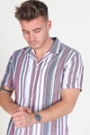 Jack & Jones Robert Stripe Chemises S/S Cordovan