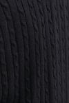 Jack & Jones Emil Knit Cable Crew Neck Black