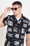 Only & Sons Oliver SS Printed Chemises Black