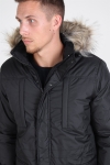 Solid Decker Parka Veste Black