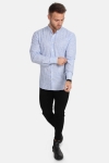 Kronstadt Dean Henley Stripe Chemises Blue