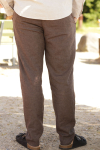 Selected Brody Linen Pants Chocolate Torte