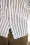 Selected Reg New Linen Shirt LS Desert Sage Stripe