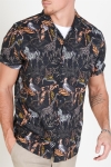 Only & Sons Gabrial S/S Animal Viscose Chemises Black/Zoo Print