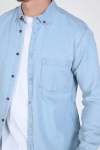 Only & Sons Basic Denim Chemises Light Blue Denim
