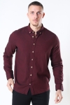 Kronstadt Johan Diego Cotton Chemises Bordeaux Mel