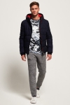 Superdry Sports Puffer Veste Navy/Bright Red