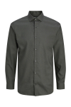Jack & Jones Parker Wrinkle Resistant Shirt LS Dark Grey Melange