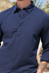 Selected Slim Sun Linen Shirt LS Sky Captain