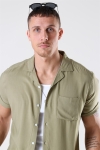Only & Sons Silo Solid Viscose Chemises S/S Dried Herb