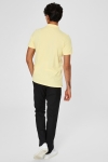 Selected Aro S/S Embroidery Polo Chemises W Noos Mellow Yellow