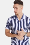 Kronstadt Cuba S/S Gr.78 Chemises White/Dark Blue