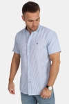 Kronstadt Johan Oxford Stripe S/S Chemises Navy