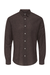 ONLY & SONS Caiden LS Linen Shirt Coffee Bean Peppercorn