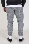 Urban Classics Glencheck Cargo Pantalon White/Black