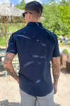 Selected Regular New Linen Shirt SS Sky Captain