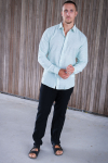 ONLY & SONS Caiden LS Linen Shirt Cashmere Blue