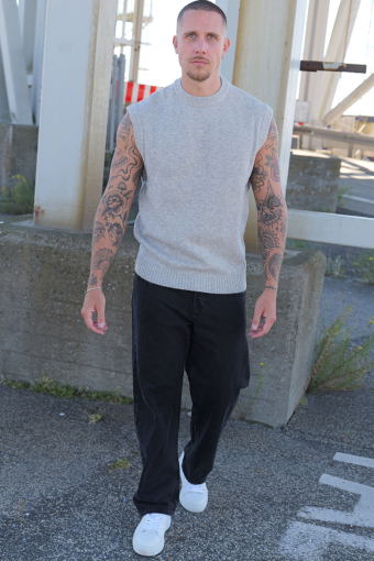 Soho Ollie Knit Vest Light Grey Melange
