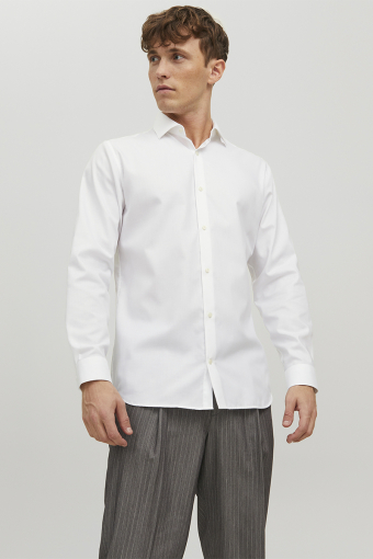 Parker Wrinkle Resistant Shirt LS White