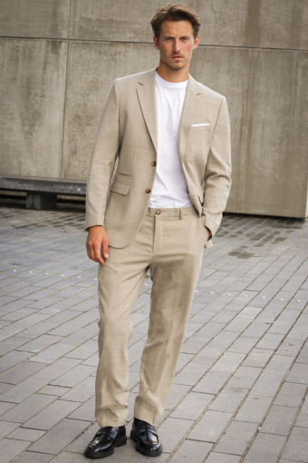 SLIM OASIS LINEN PANTS Sand